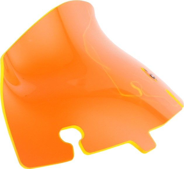 Klock Werks Ice Kolor Flare Windshield 4" Orange #KWW-01-0648 Harley Davidson