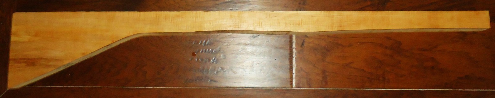 Rifle Stock Blank, Muzzleloader,  58 7/8 " x 2 3/16",  Curly Maple, Iridescent