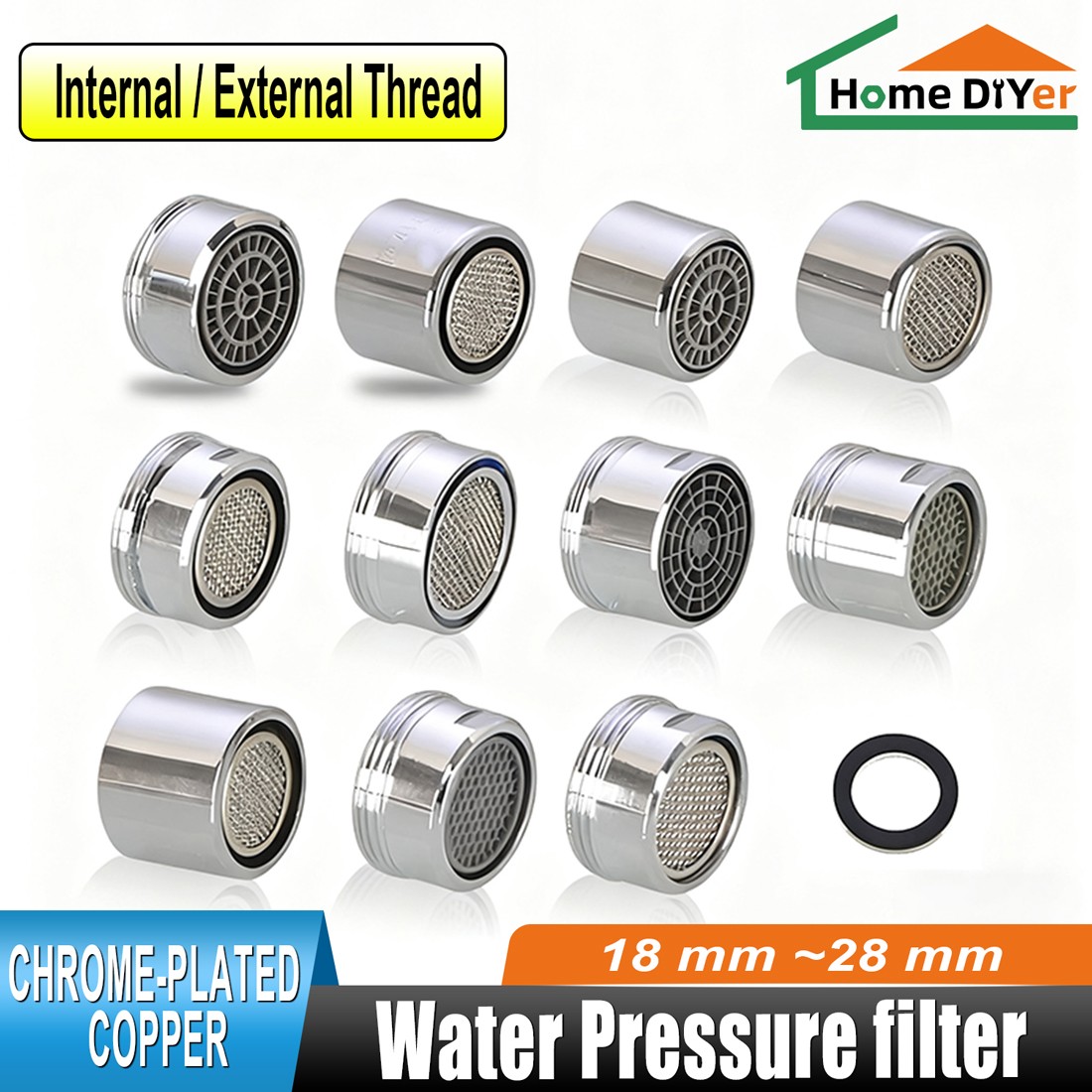 Faucet Aerator Kitchen/Bathroom Basin Stable Water Pressure filter 18mm-28mm