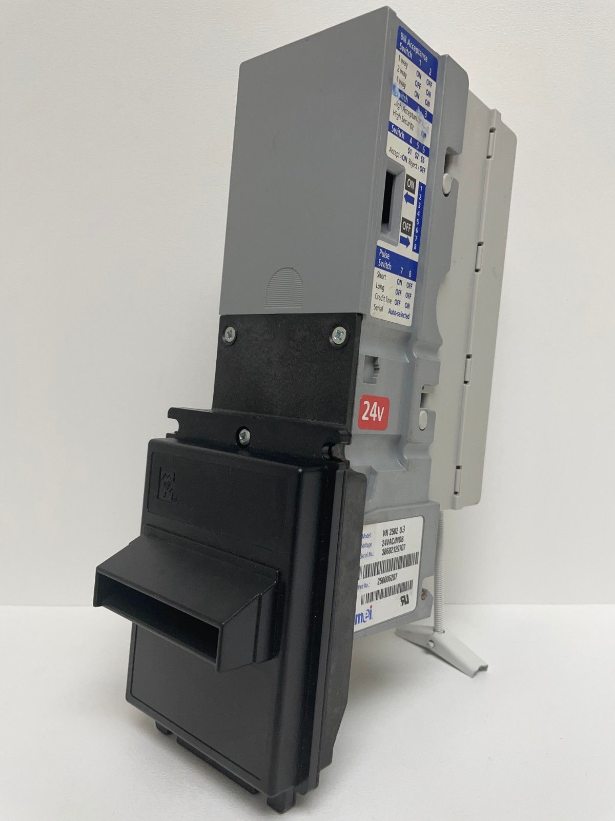 Mars VN 2502 U3 MDB BILL ACCEPTOR BILL, VALIDATOR $1 only *COMPLETELY REBUILT*