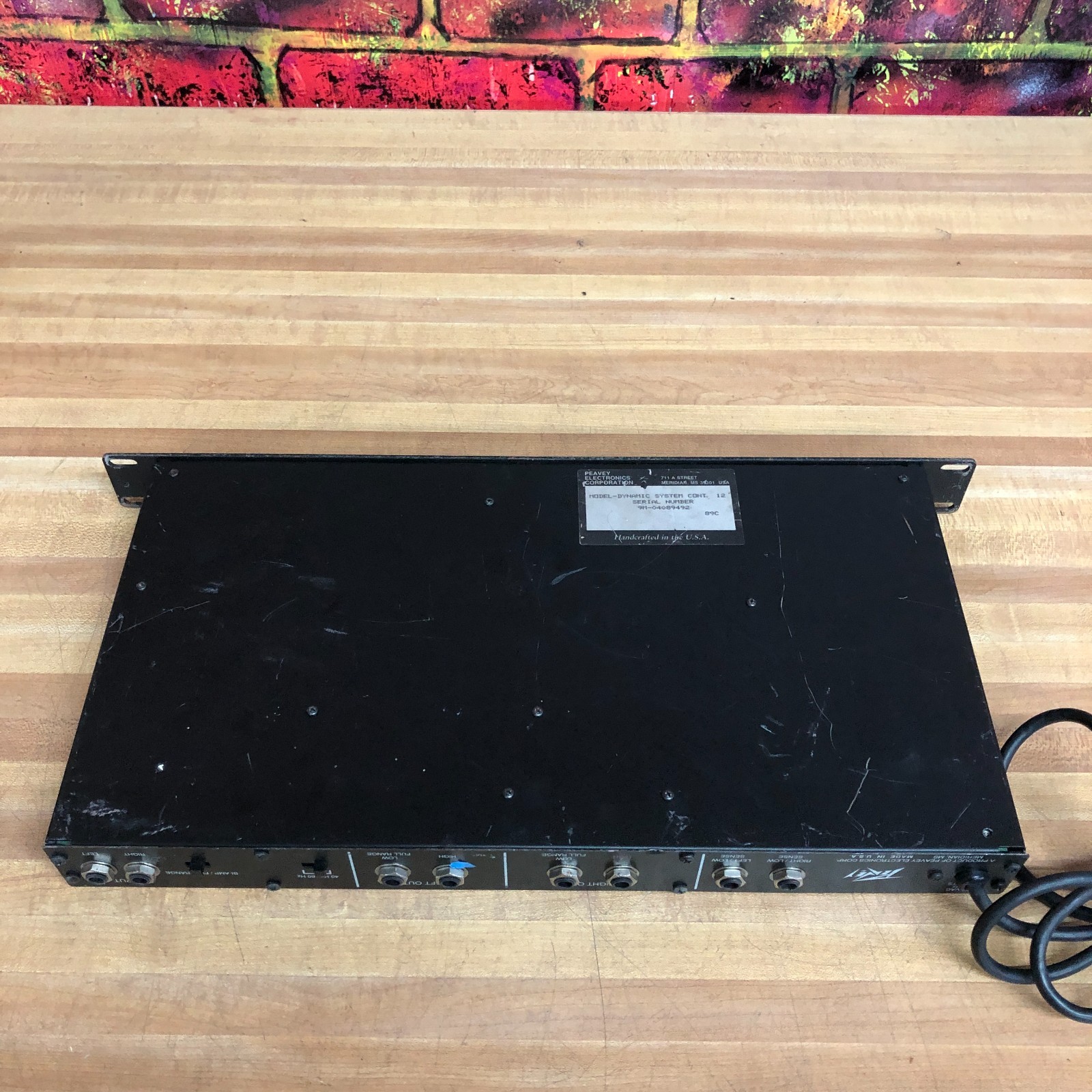 Peavey Dynamic System Controller Full Range/Bi-Amp Series 12 Rack Mount (WORKS)