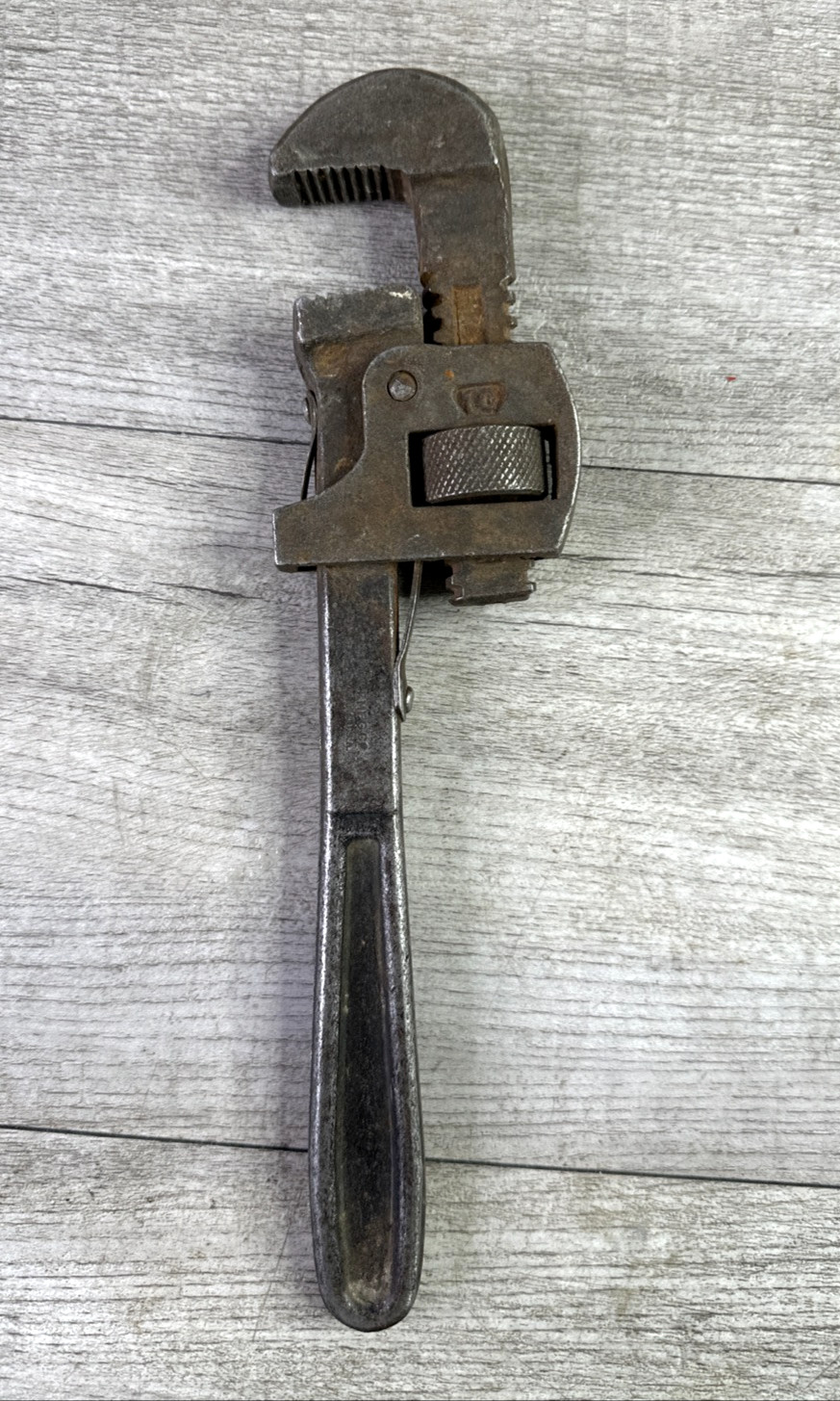 Vintage Trimont Pipe Wrench 10” Adjustable Tool Made in Massachusetts