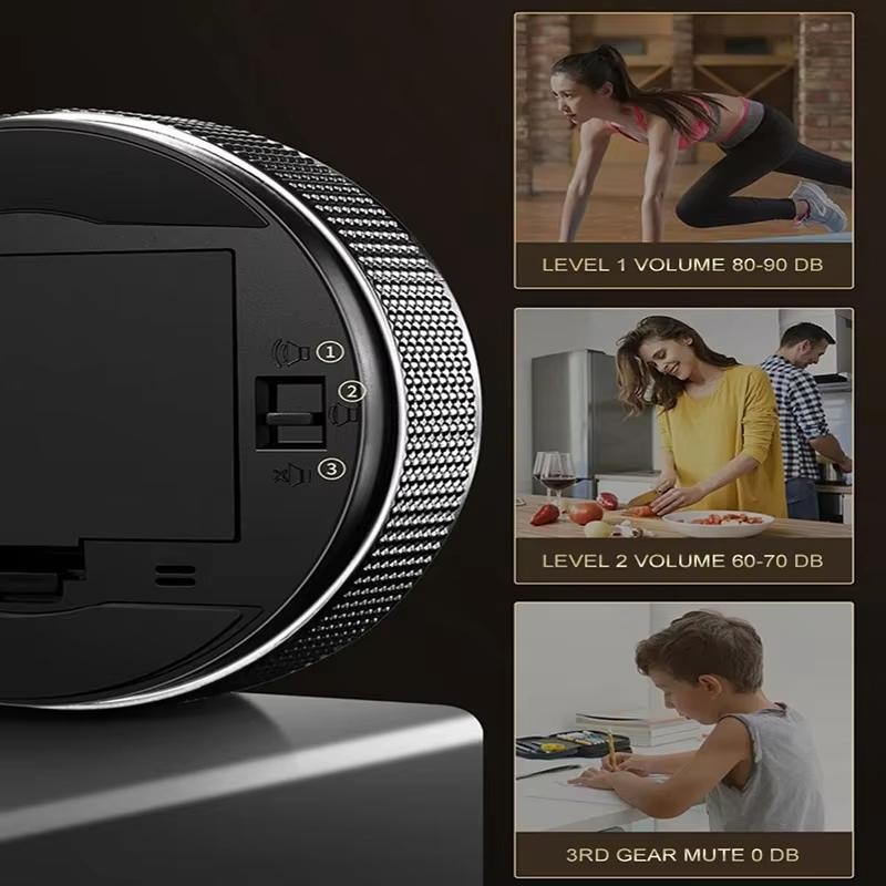 Digital Magnetic Kitchen Timer Manual Countdown Rotary Timer for Cooking