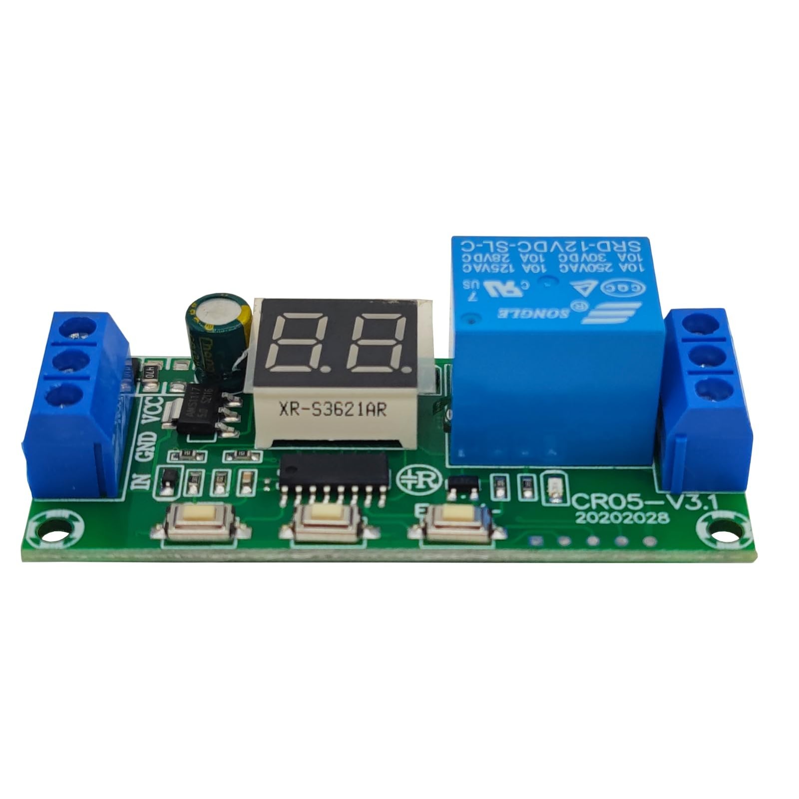 DC 12V Timer Relay Delay Module with Digital LED Display, Time Delay Turn Off...