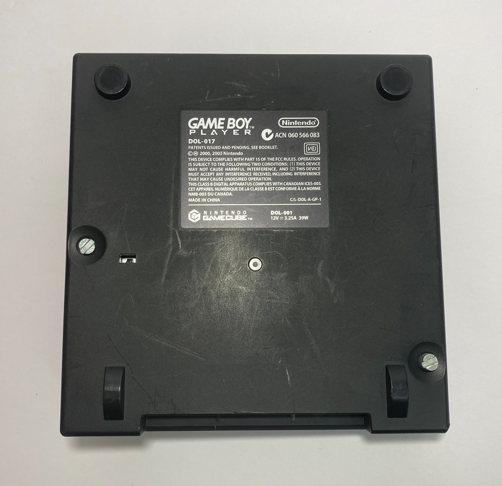 Nintendo GameCube Gameboy Player Adapter with GBA Link Cable, No Disc - Tested