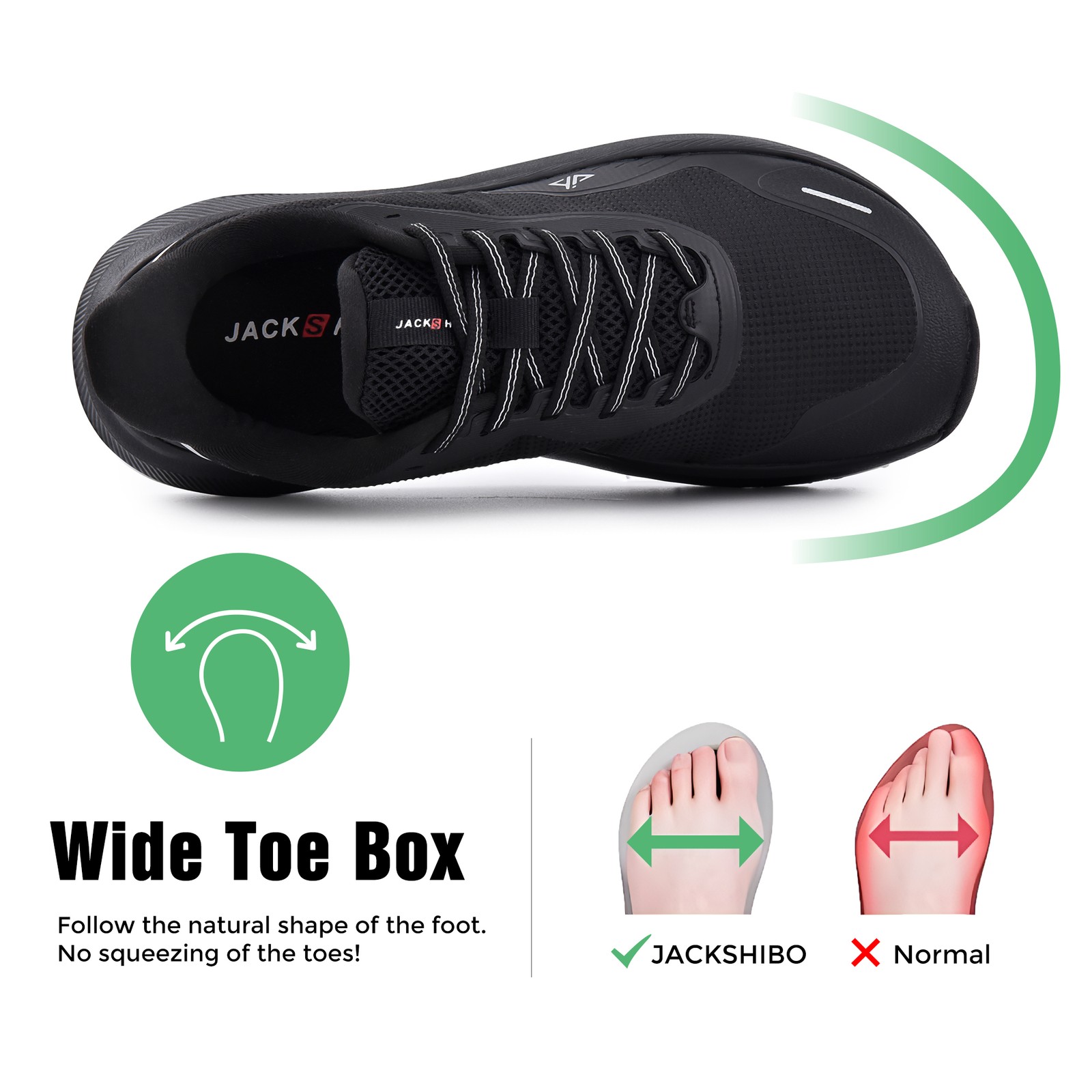 Men Wide Toe Box Shoes Arch Support Plantar Fasciitis Orthopedic Tennis Sneakers