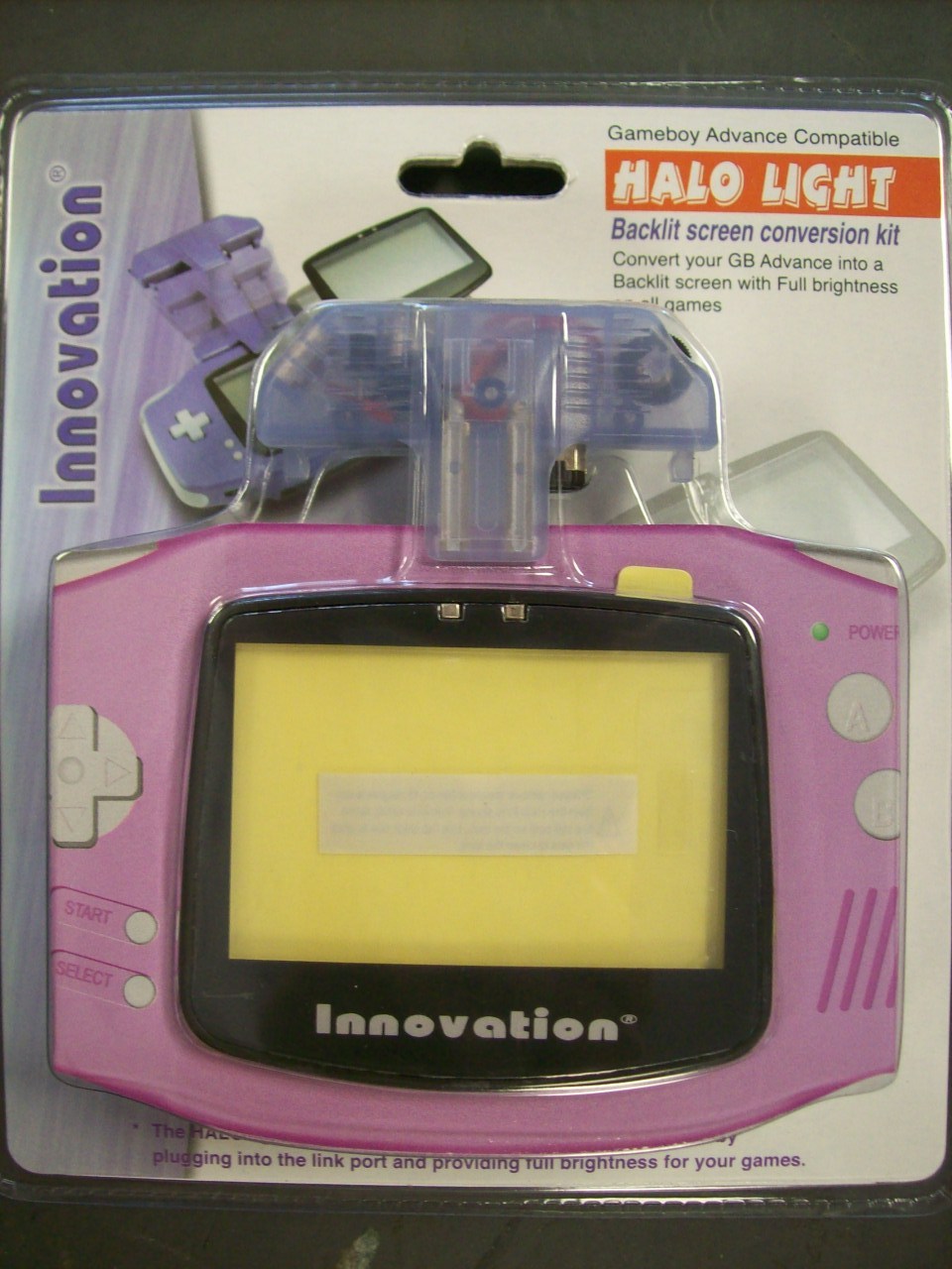 Gameboy Advance Halo Light Glacier Afterburner Back Light Mod Kit