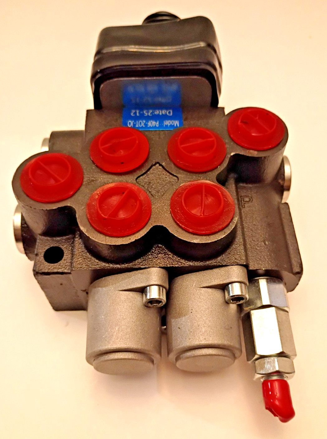 2 Spool 11GPM Hydraulic Control Valve Double Acting Tractor Loader NO/Joystick
