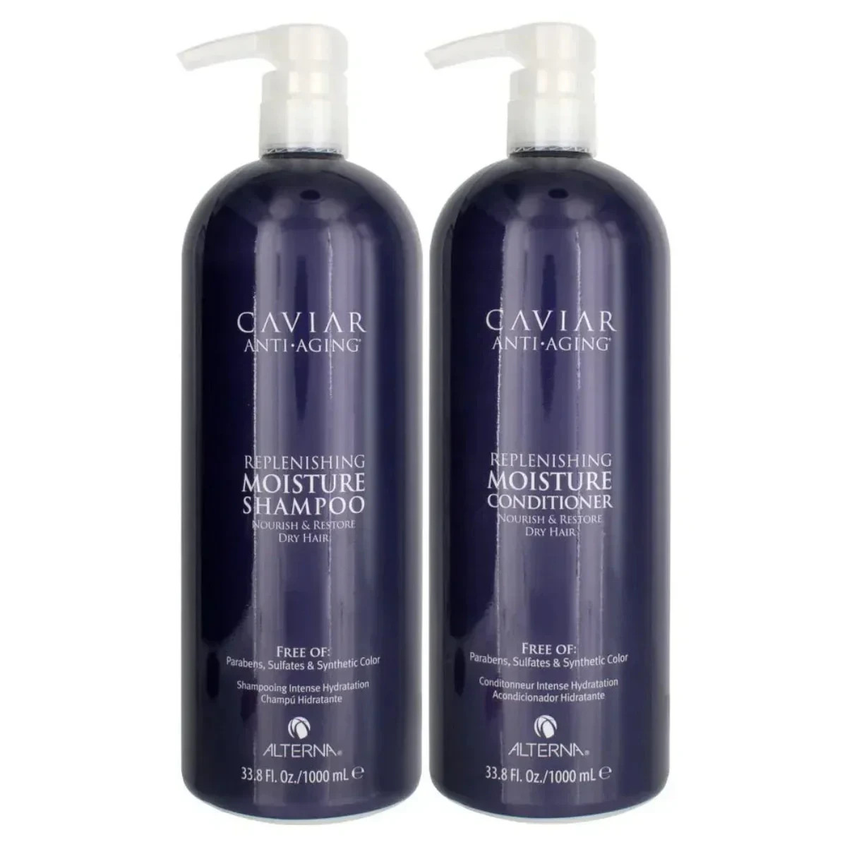 Alterna Caviar Anti-Aging Replenishing Moisture Shampoo & Conditioner 33.8oz