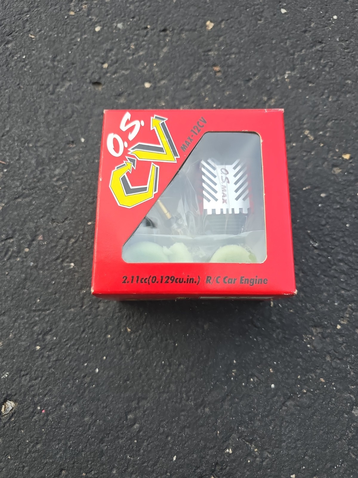 O.S. CV Max-12CV Motor  New In Box Nitro Red Head Rc Car Gas 11241 Free Shipping