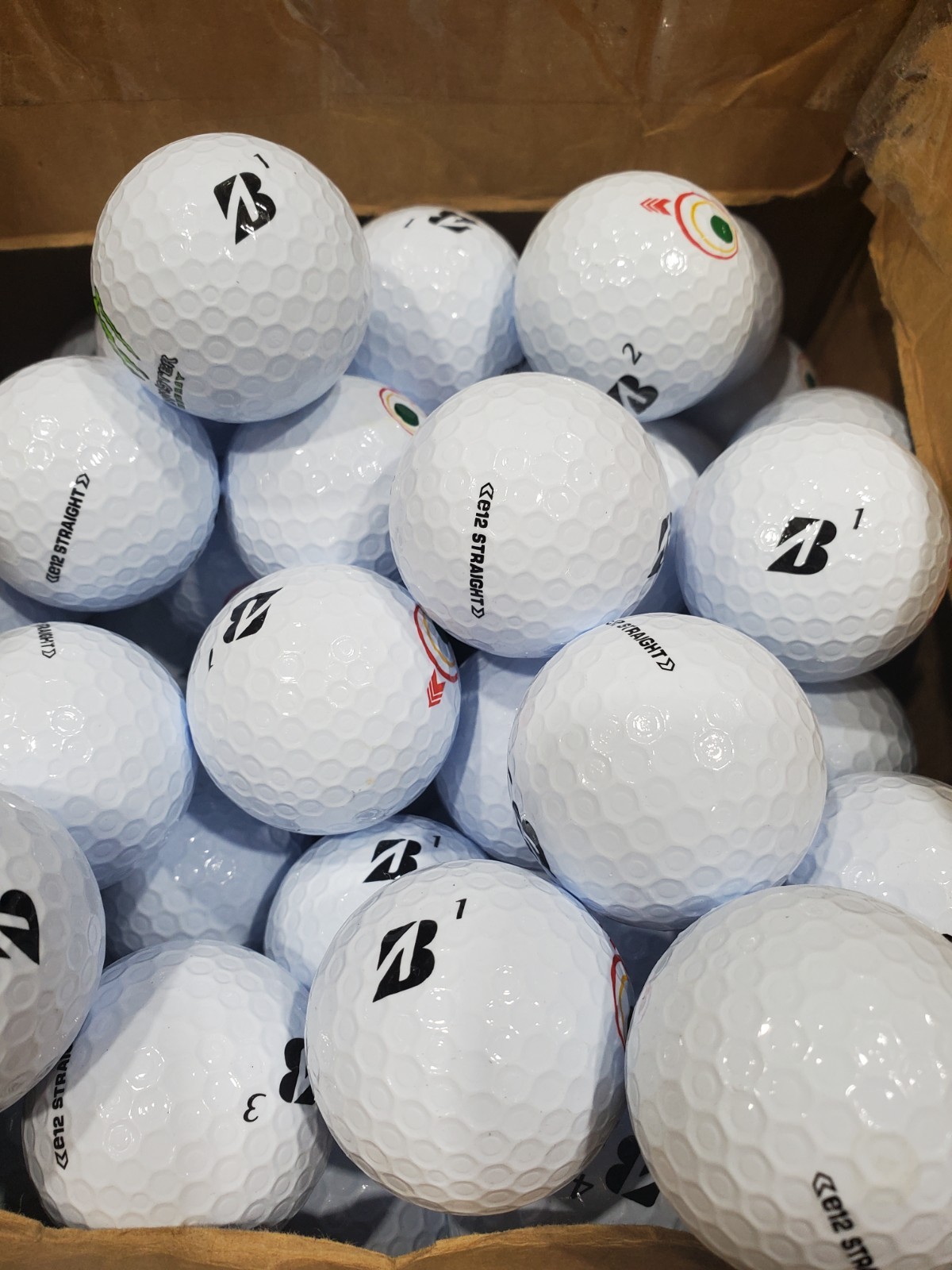 Bridgestone E12 Straight AAAAA Mint 48 Used Golf Balls 5A