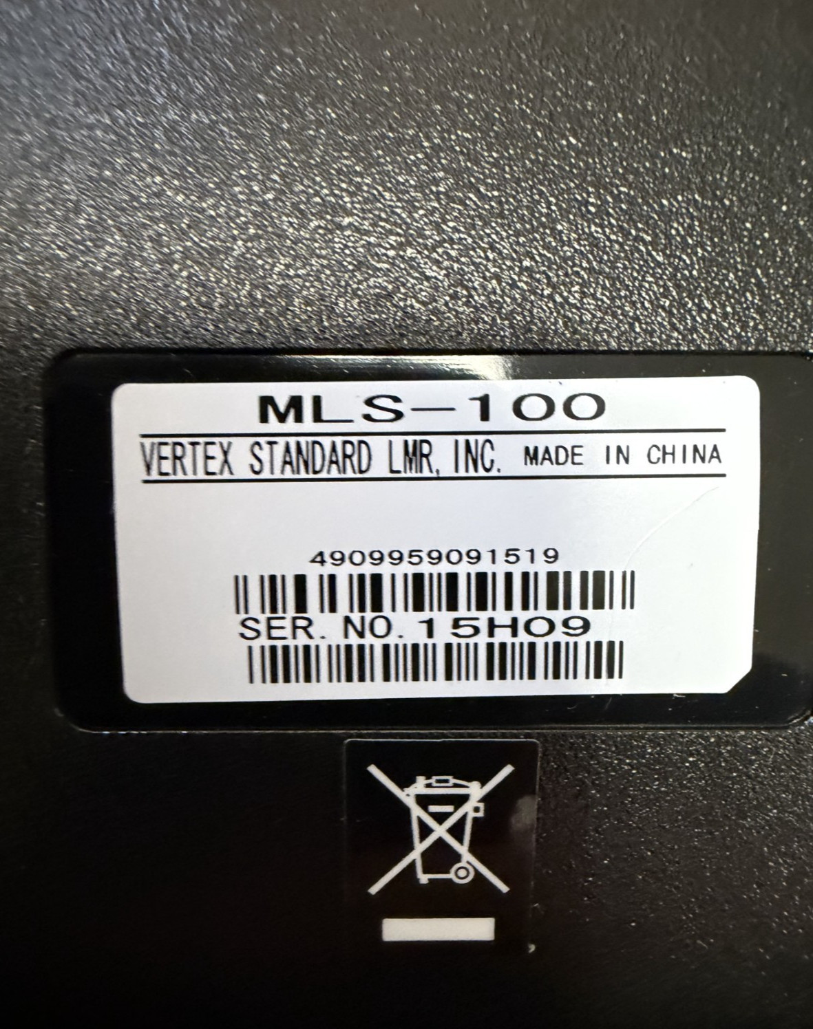 Yaesu Vertex MLS-100 Mobile Speaker w/ Mounting Bracket NEW