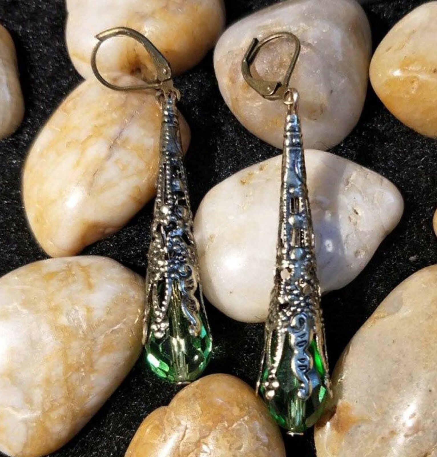 Vintage Style Crystal Water Drop Earrings