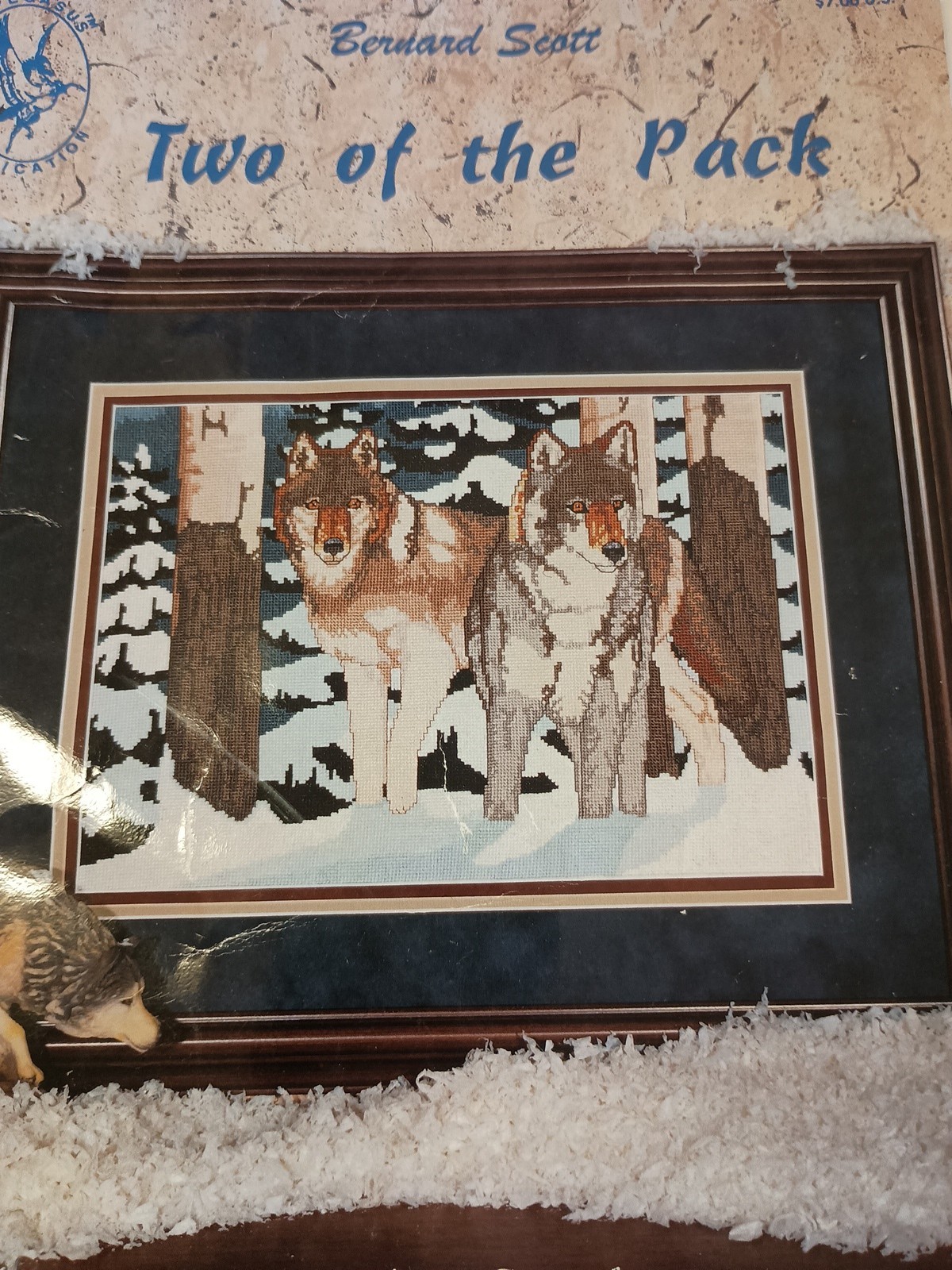 PEGASUS CROSS STITCH TWO OF THE PACK CUTE WOLVES CHART O11