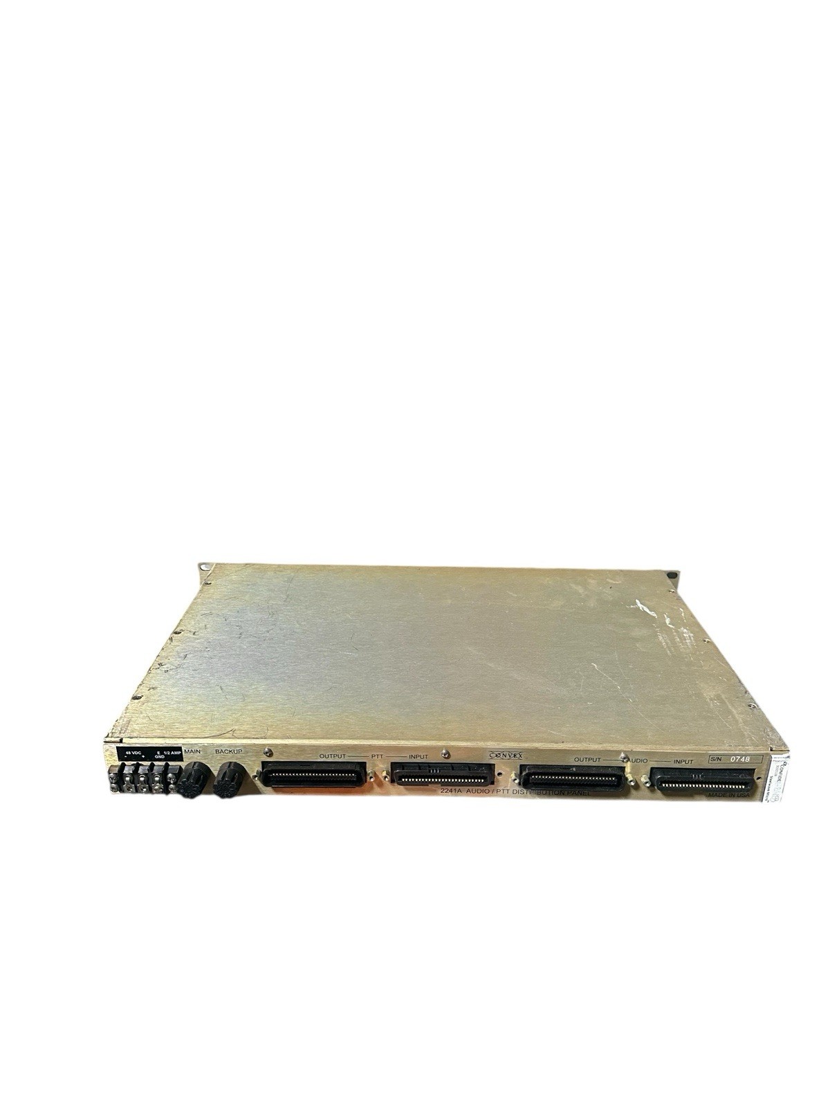 Convex 2241A AUDIO / PTT Distribution Panel Power Tested