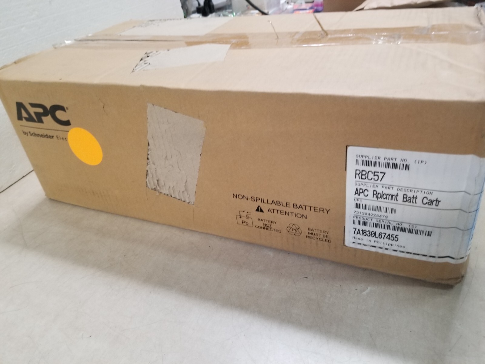 APC RBC57 Replacement Battery Cartridge #57 Unit No 57
