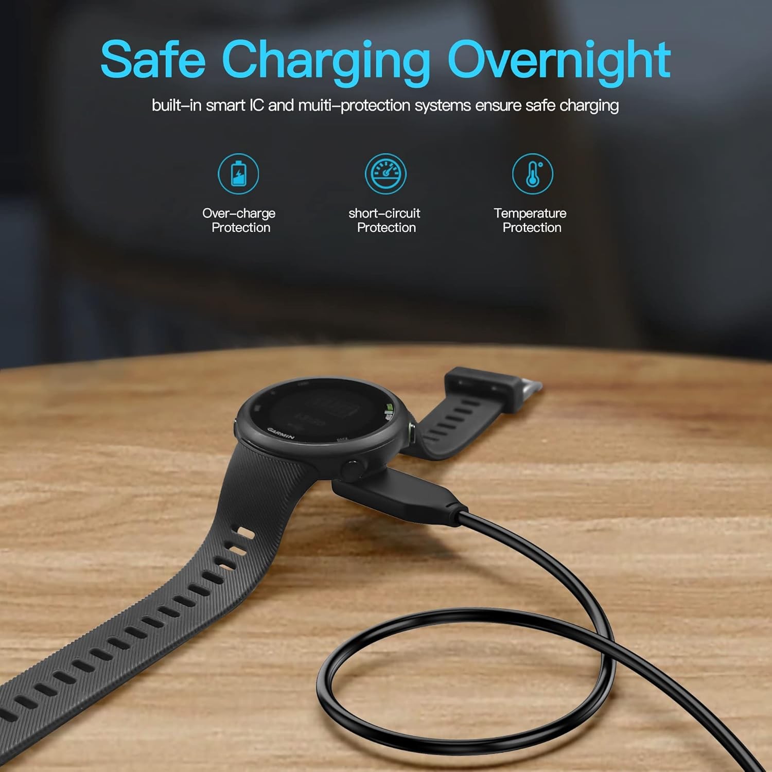 AWINNER 𝐔𝐩𝐠𝐫𝐚𝐝𝐞𝐝 Compatible for Garmin Watch Charger Cab