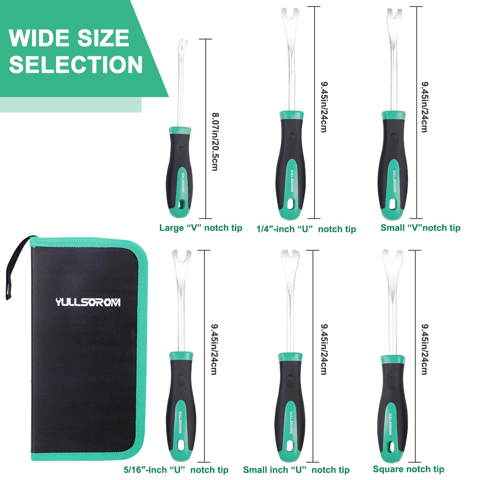 YullSorom 6 Piece Auto Trim Panel 6 Removal Tool Set