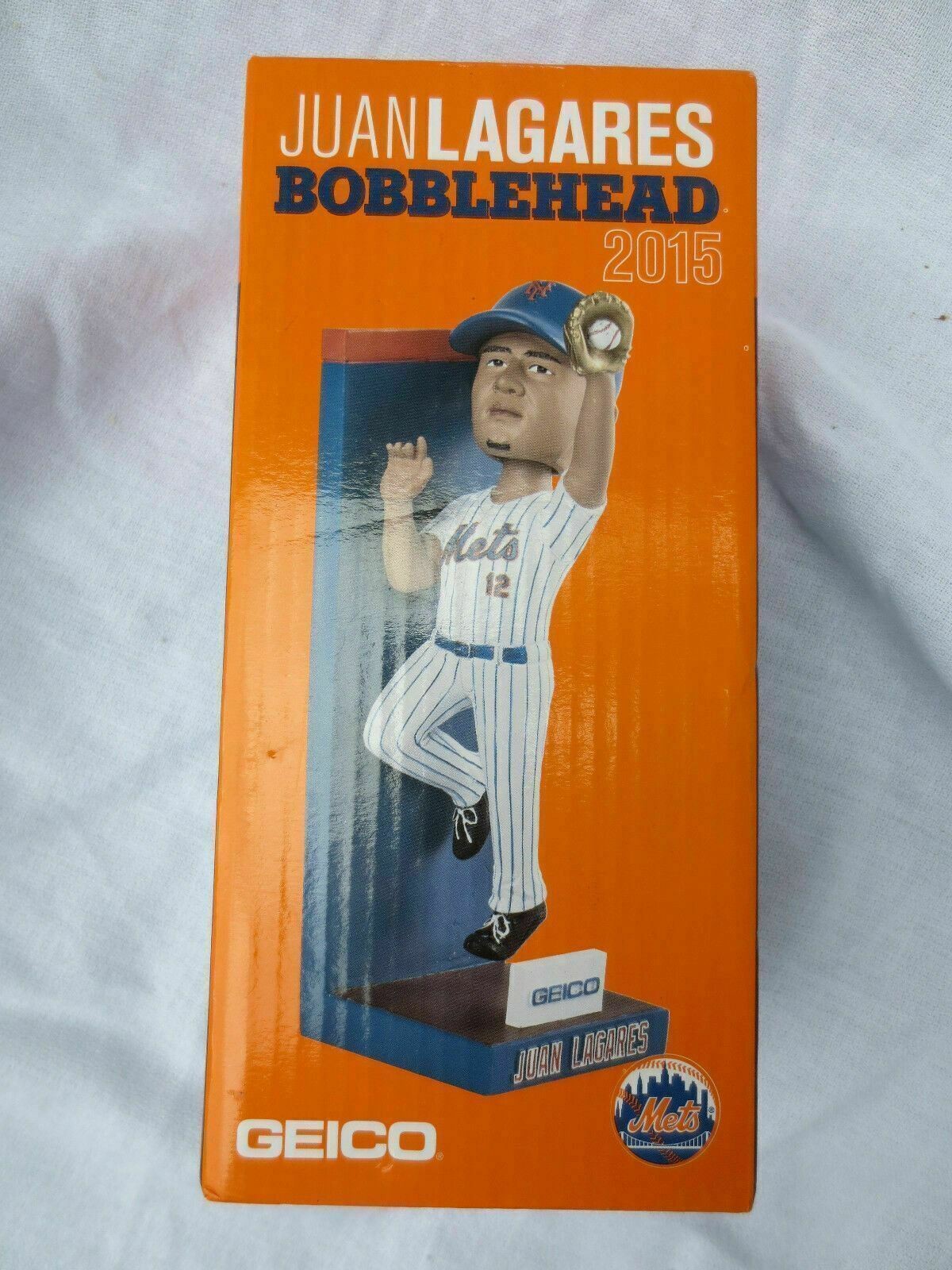 2015 Juan Lagares Bobblehead New York Mets NY Gold Glove SGA Bobble Head