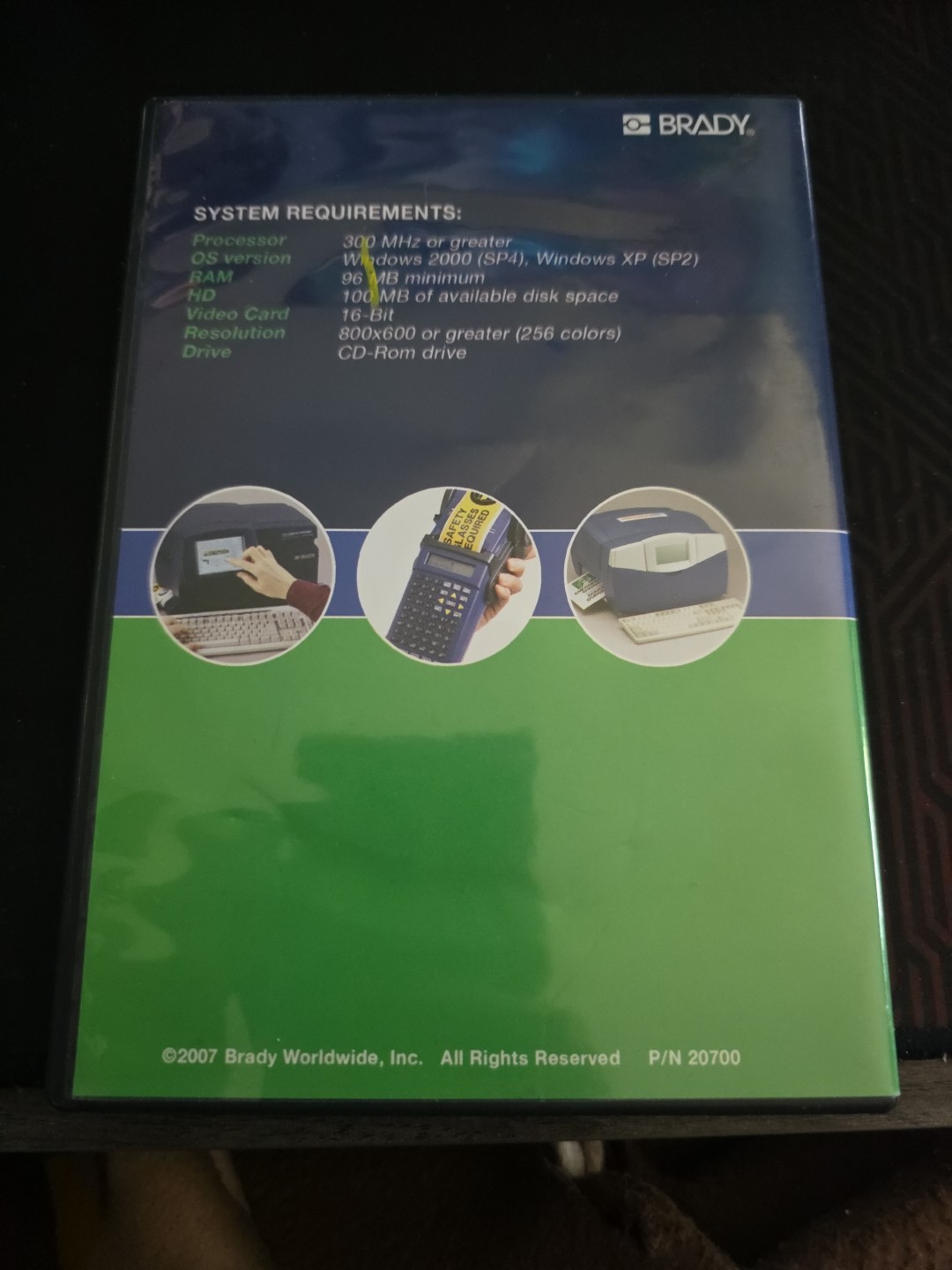Brady Markware Facility Identification Software v3.6 BRC-MWA 20700 CD-ROM