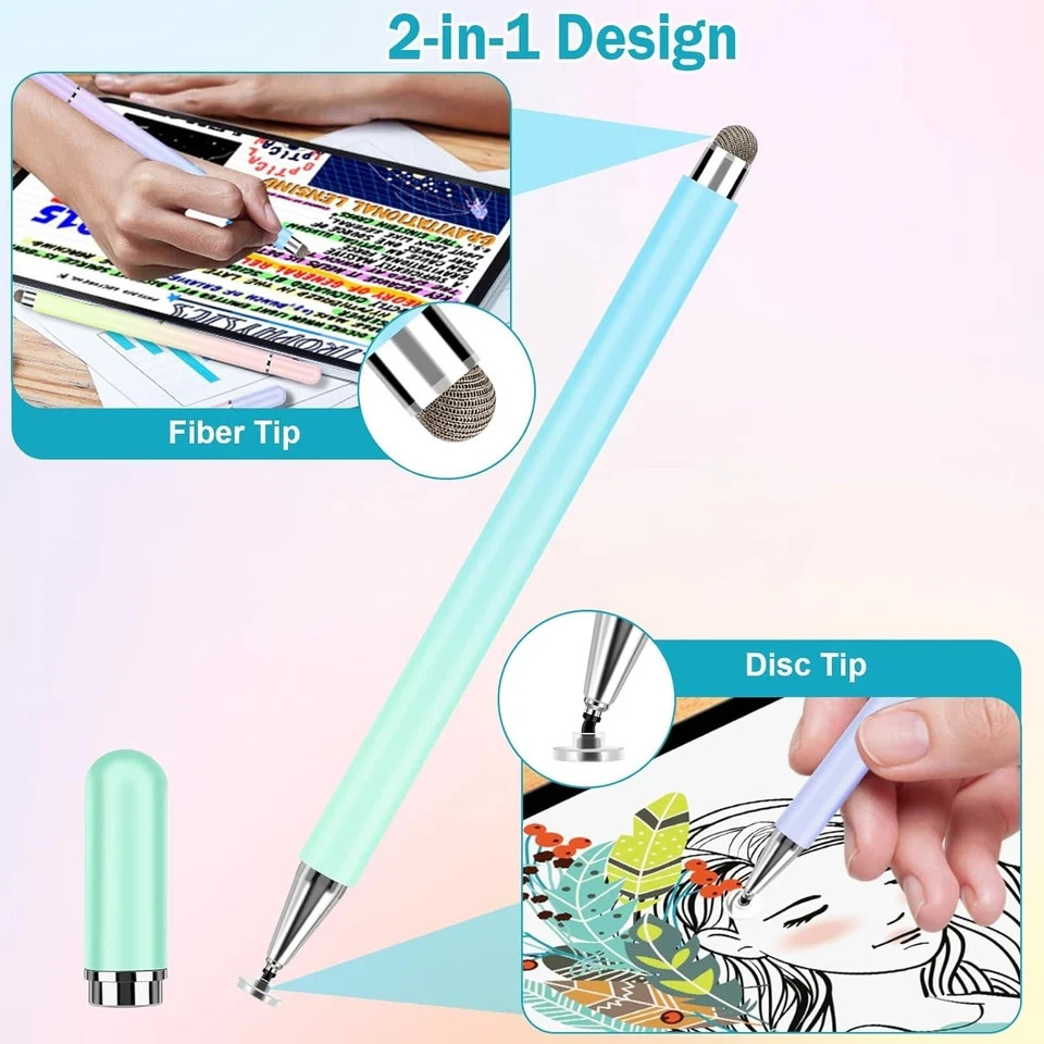 Stylus Pens for Touch Screens, 4 Pcs High Precision Disc with Gradient