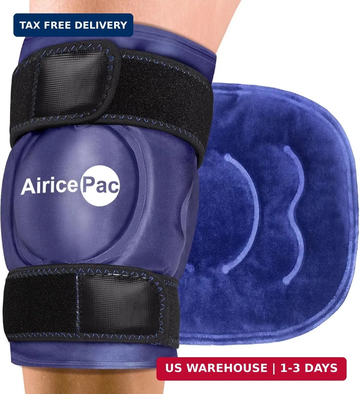 Ice Pack for Knee Pain Relief, Reusable Gel Ice Wrap for Injuries, Swelling,