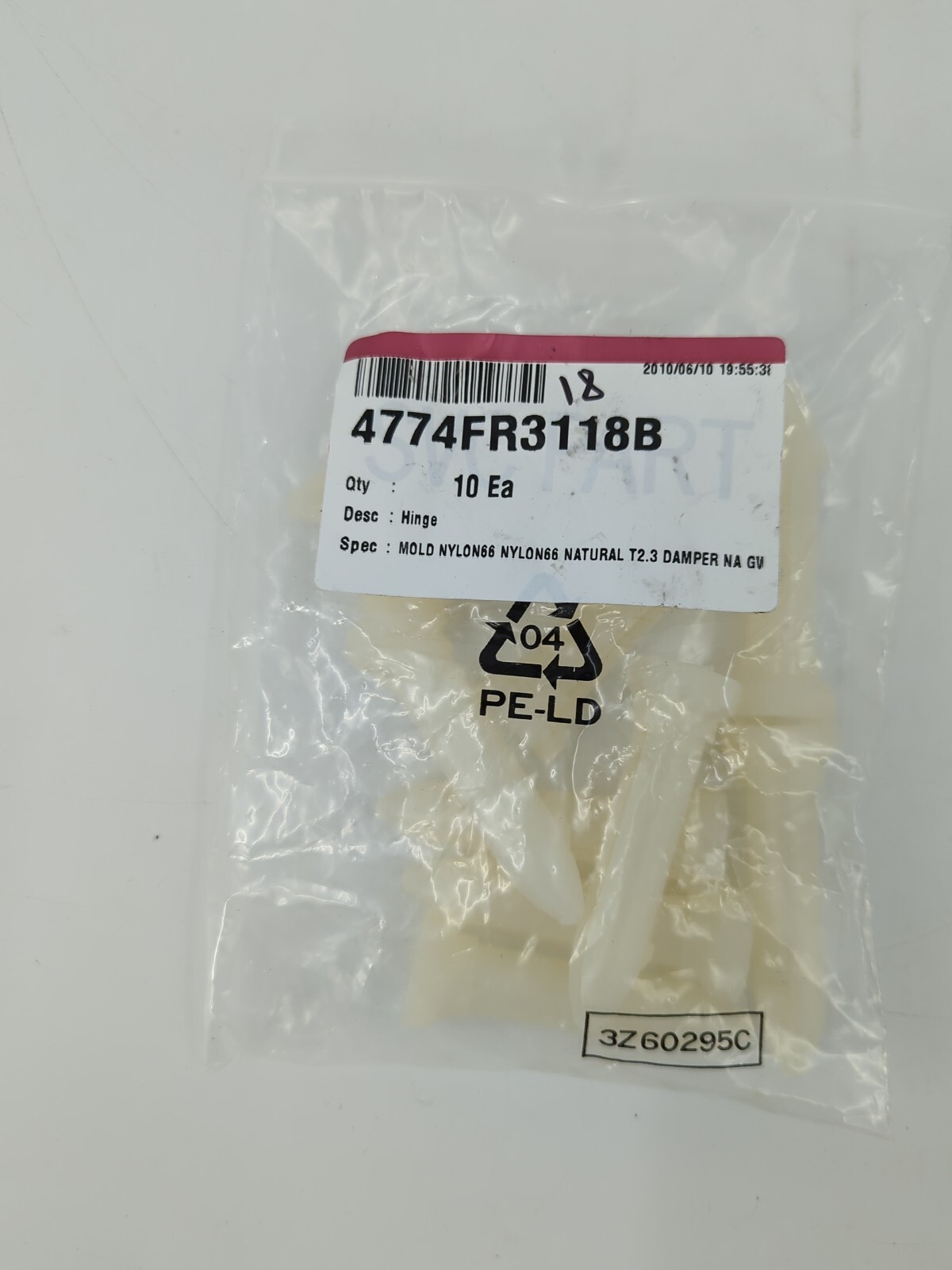 LG Washer Shock Absorber Damper Nylon Mounting Pin 4774Fr3118B Bag of 10 Pcs