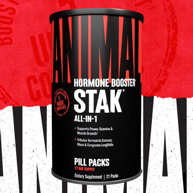 UNIVERSAL NUTRITION ANIMAL STAK Hormone Booster Power Stamina All-In-1 21 Packs