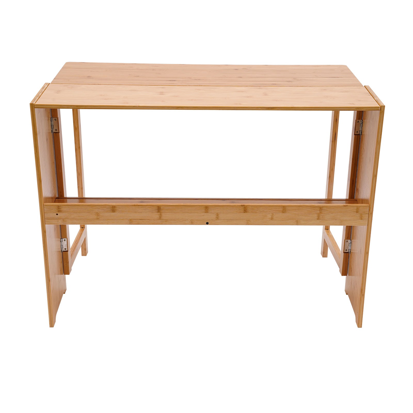 Folding Desk, Computer Desk with Bookshelf, Writing Desk for Student Office