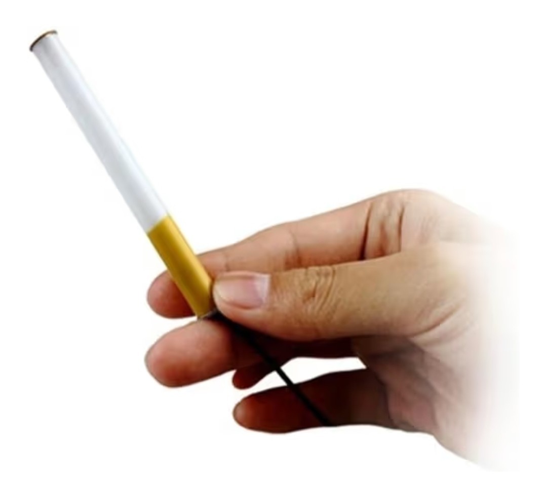 Vanishing Cigarette Up Nose Illusion - Easy to do - Self Working Magic Trick
