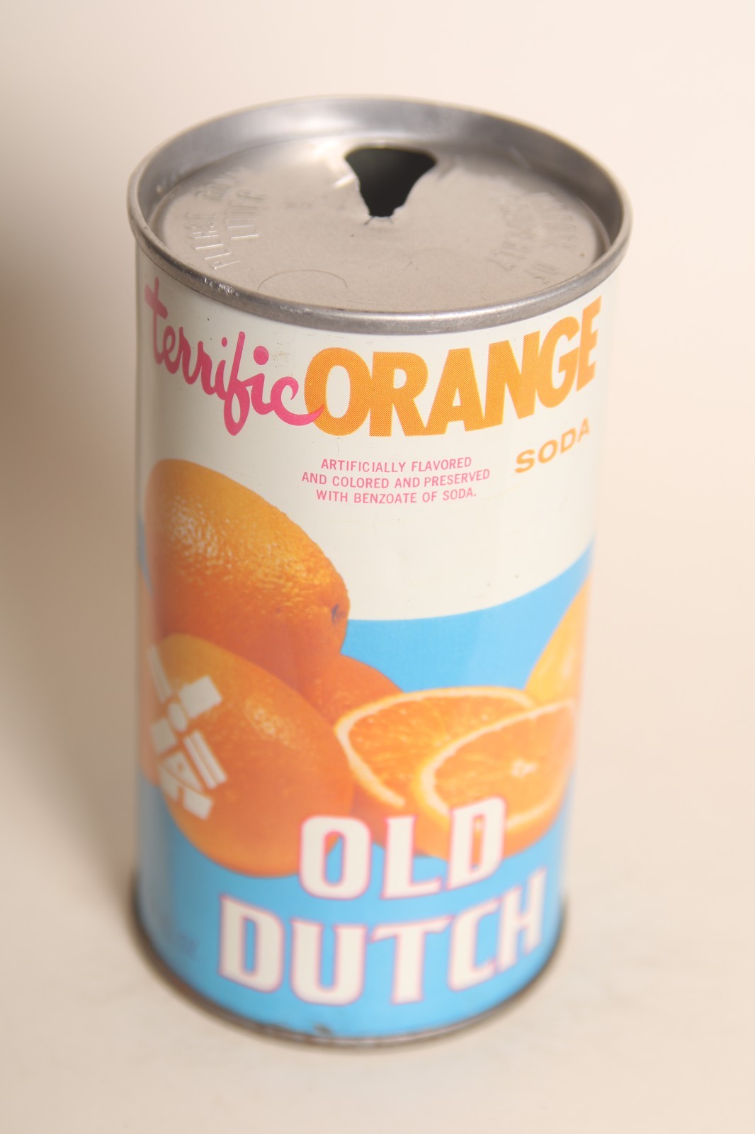 Old Dutch Terrific Orange soda can - 12oz