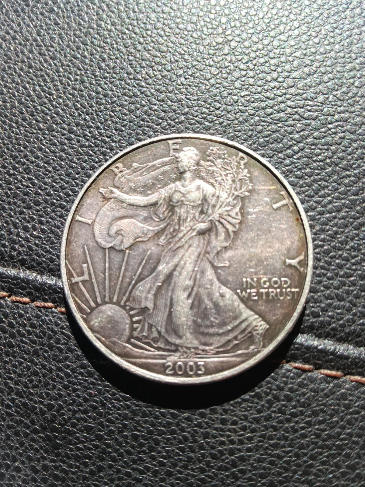 2003 U.S. American Eagle Walking Liberty 1oz Fine Silver Dollar Coin