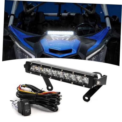 12" White Hood Light Bar Kit Fit for Can Am X3/X3 Max White 2017-2025 (A)
