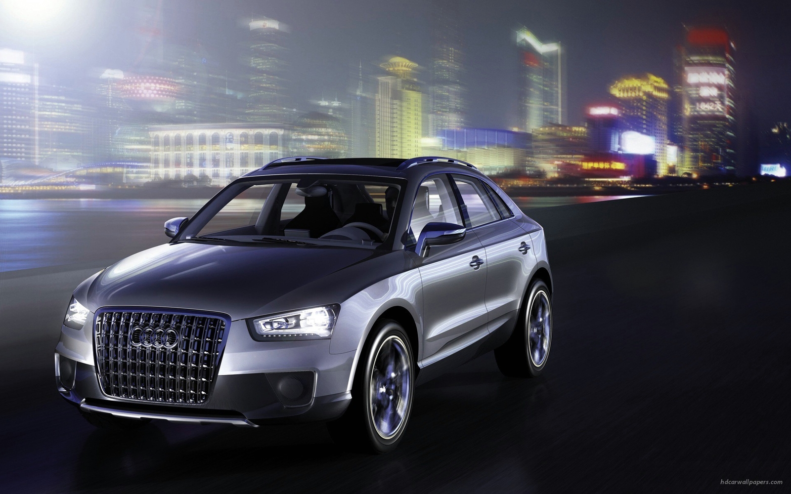 Cars audi cross Desk Mat Stitched