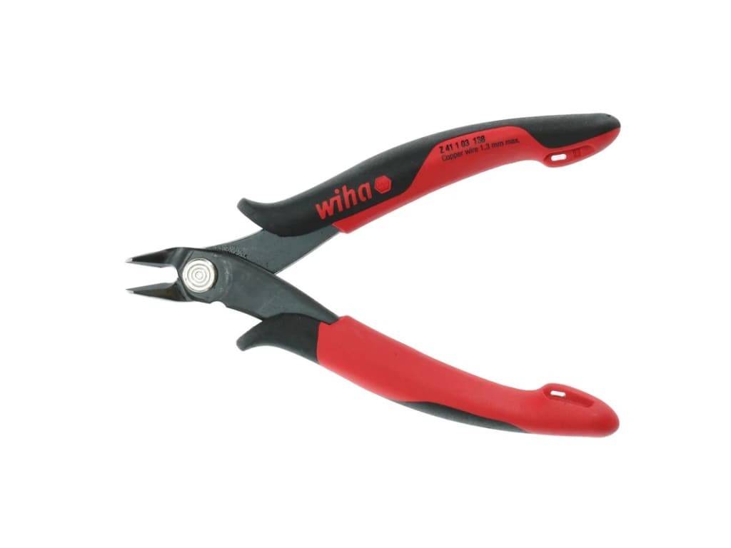 Wiha 56818 - Electronic Diagonal Cutters, Full Flush