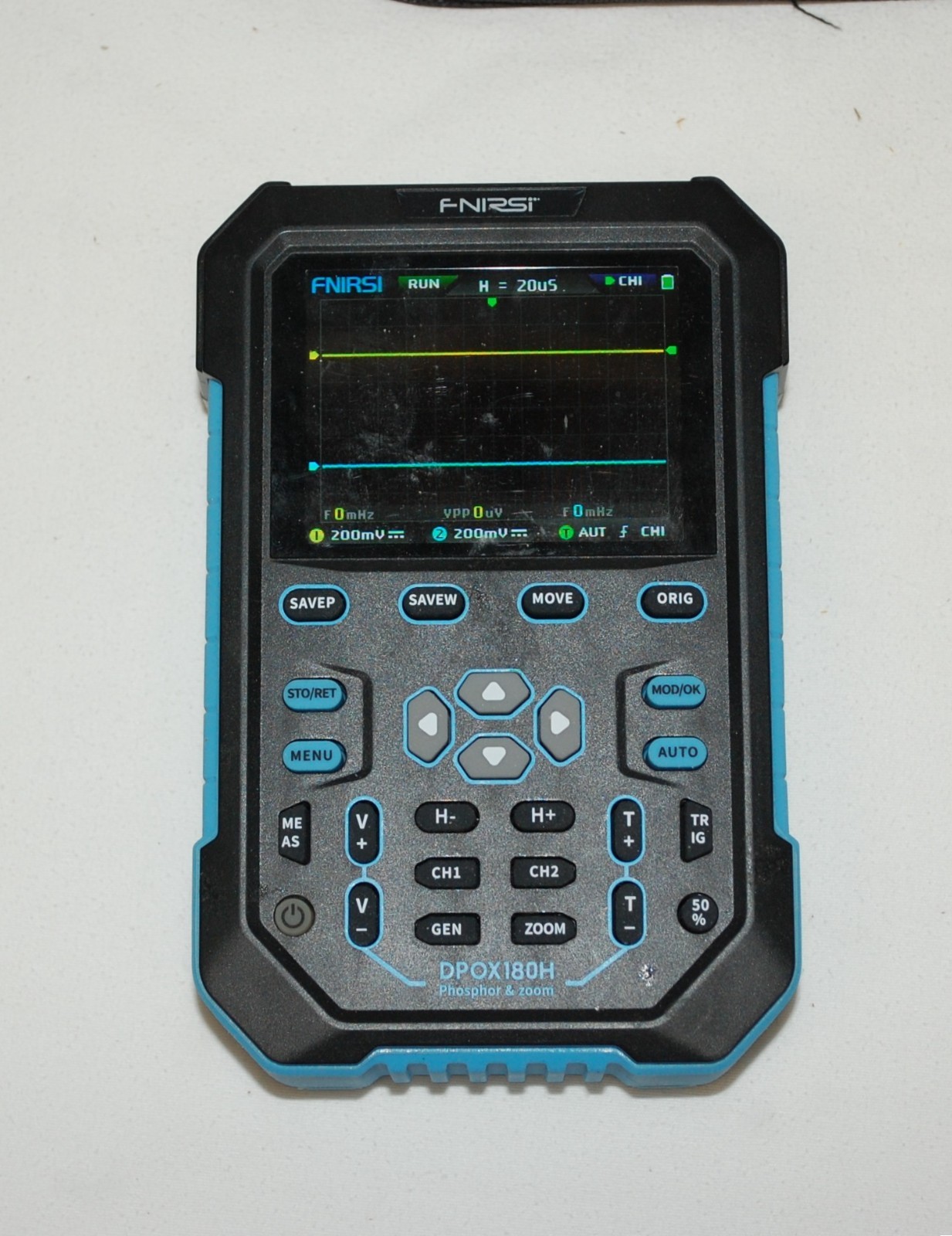 FNIRSI DPOX180H Phosphor Digital Oscilloscope 2CH 180MHz Preowned