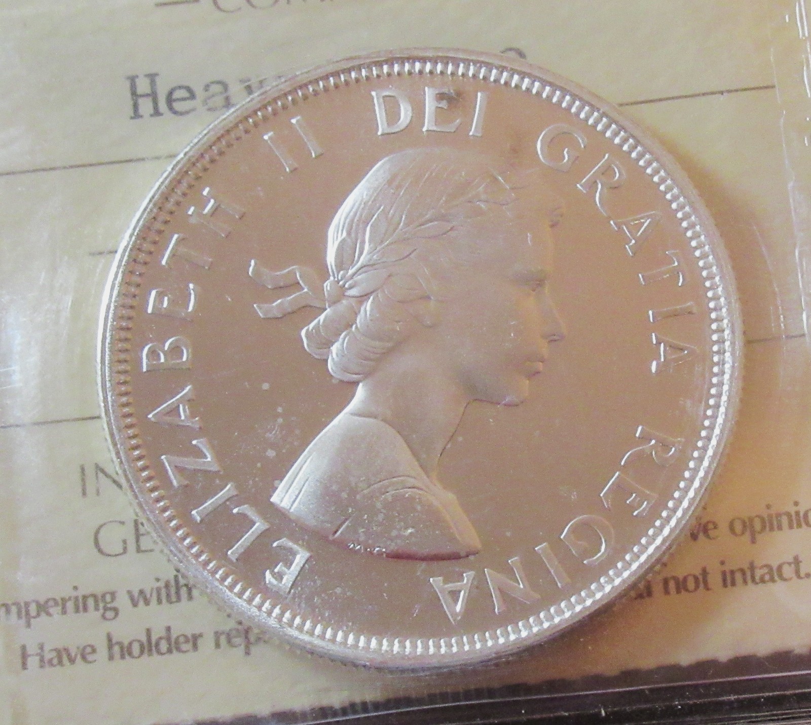 Canada Elizabeth II Prooflike Dollar 1964 PL66 Heavy Cameo ICCS