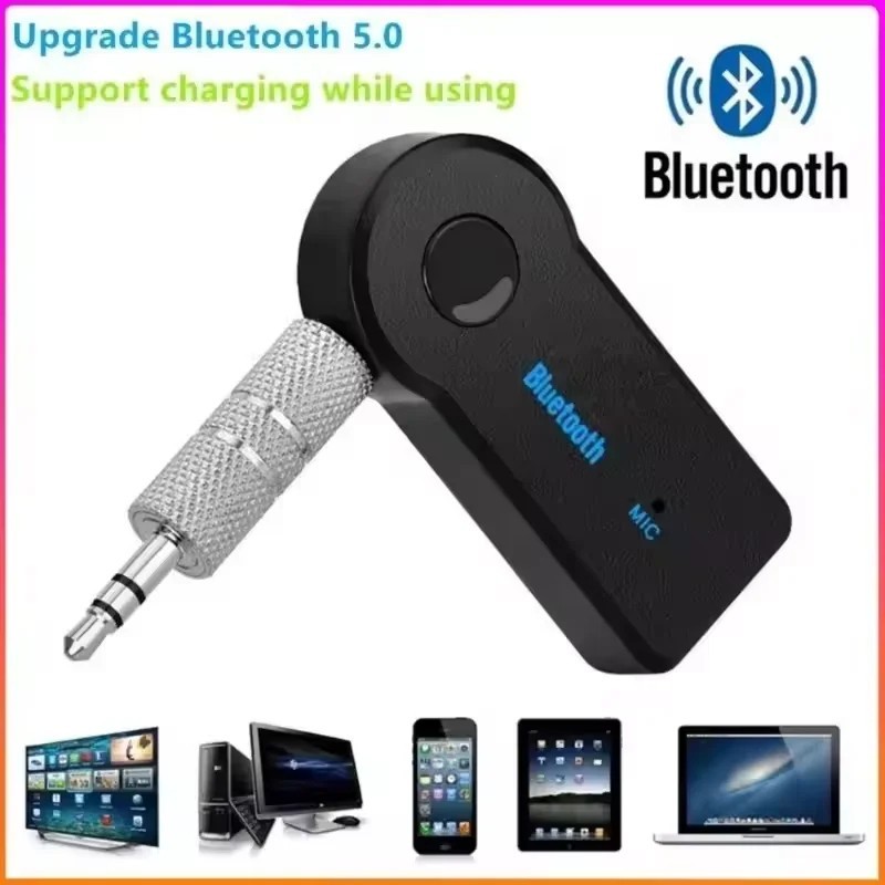 Bluetooth AUX Adapter Wireless 3.5mm Music Receiver for Car Home Stereo Speaker