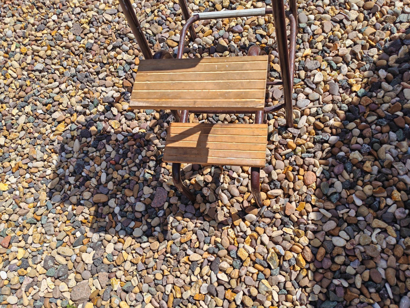 Vintage Folding Step Stool Rustic Pantry Larder Steps Classic 60/70s Qualcast