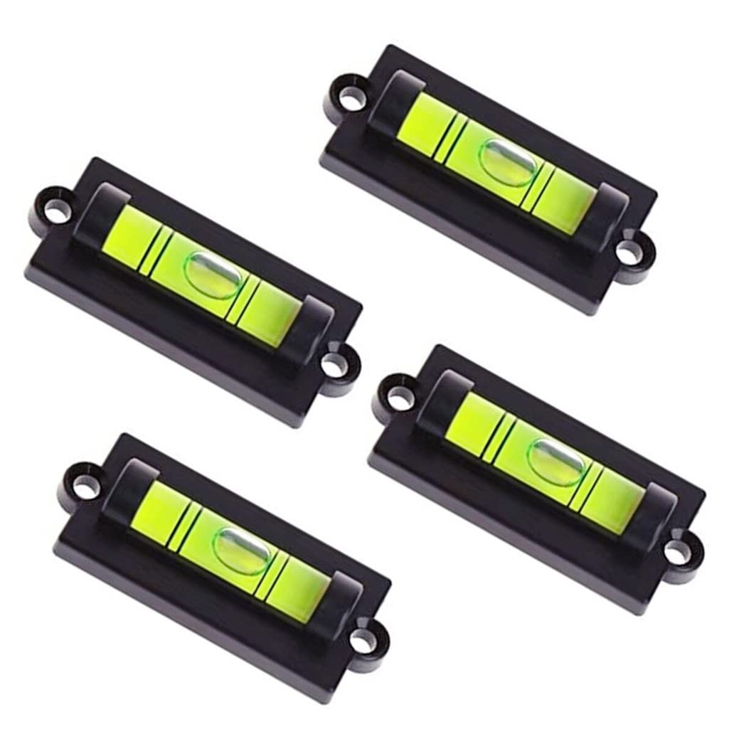 4Pcs Bubble Spirit Level RV Standard Levels with Mounting Holes RV Levelers Leve