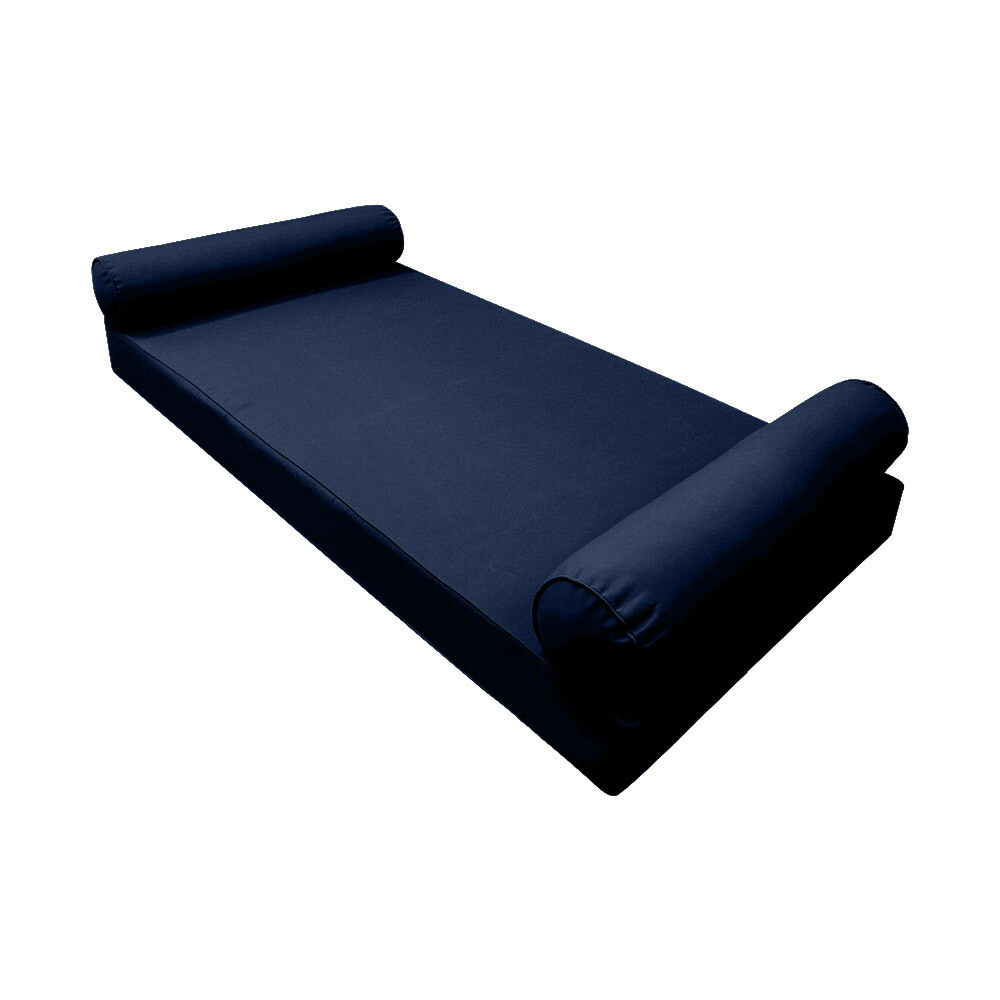 |SLIPCOVER ONLY|S5 Daybed Mattress Bolster Pillow Covers Pipe Trim Twin AD101