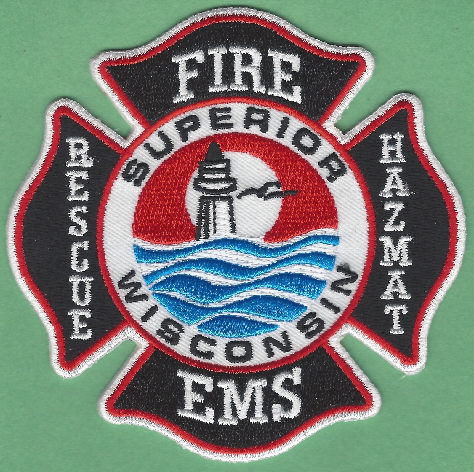 SUPERIOR WISCONSIN FIRE RESCUE PATCH