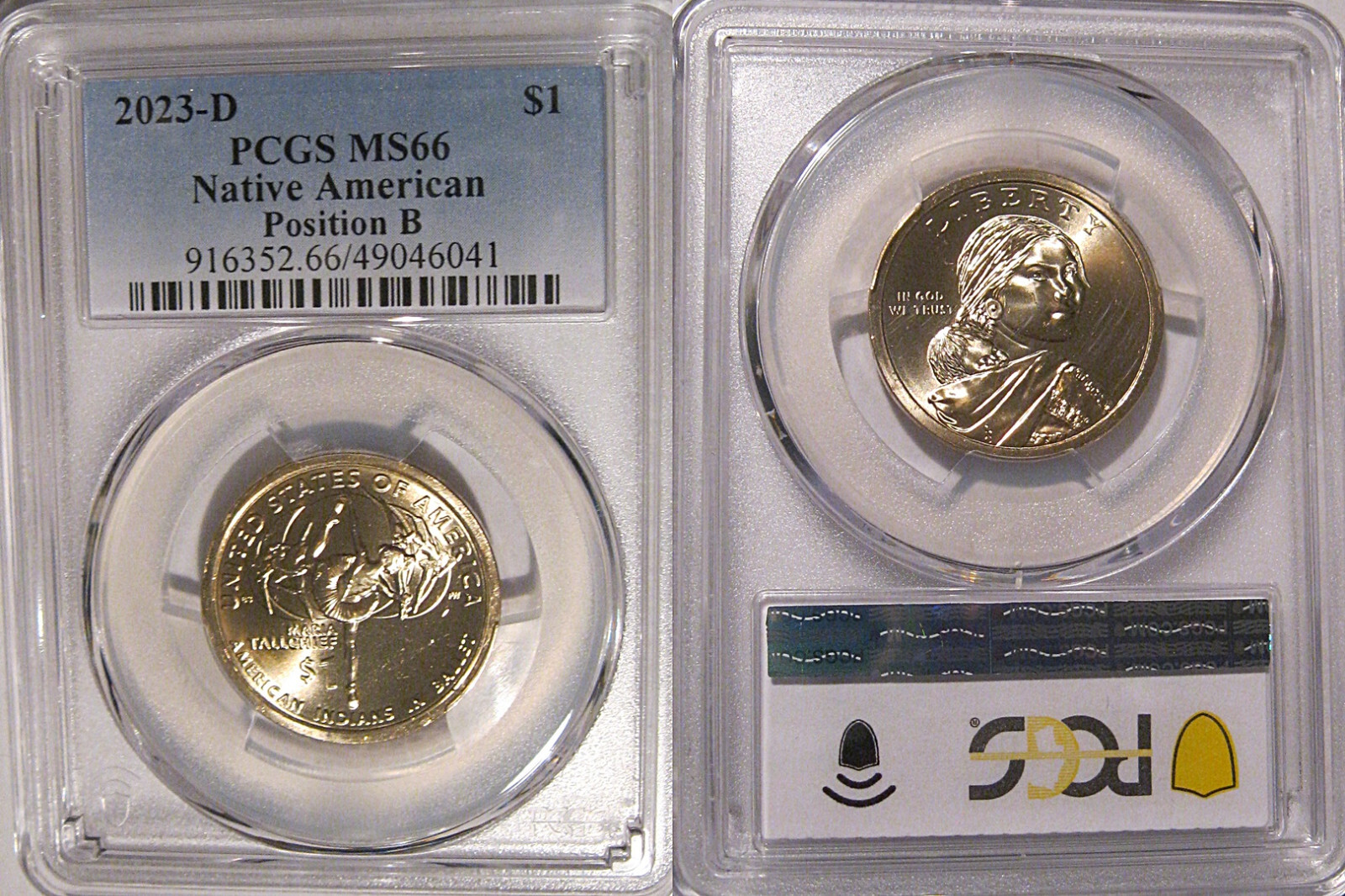 2023 D Native Sacagawea Dollar $1 PCGS MS66 Position B