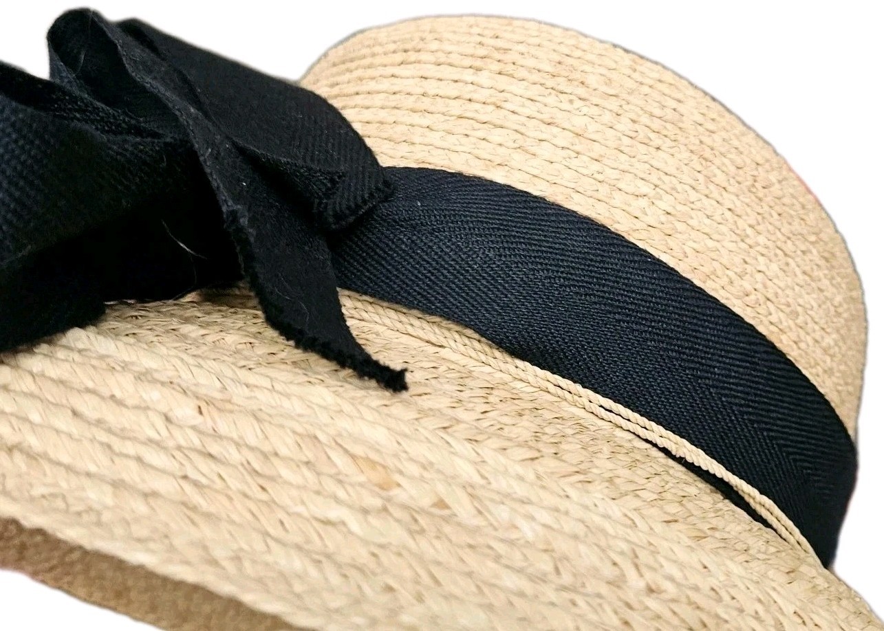 Helen Kaminski Raffia Straw Hat Made In Australia 22 inch & 1/2