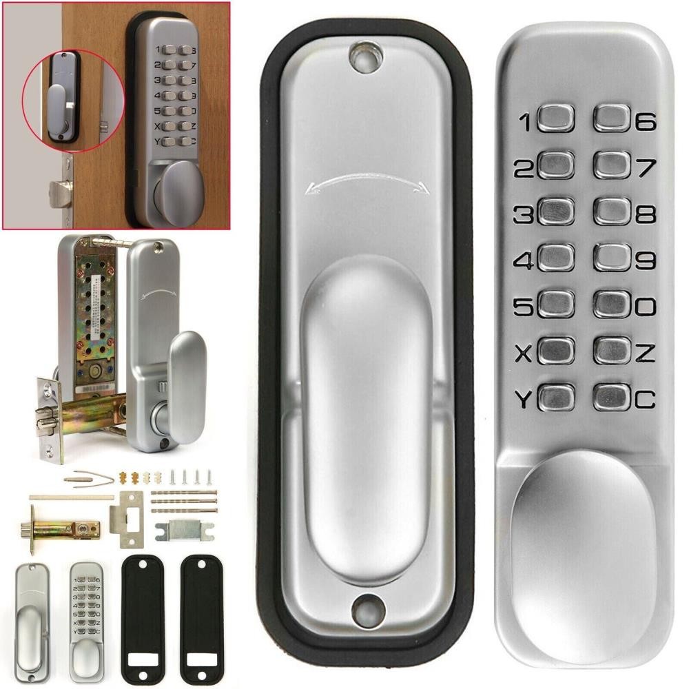 Lock Gate Mechanical Door Digital Button Keypad Waterproof Keyless Code Set ╏