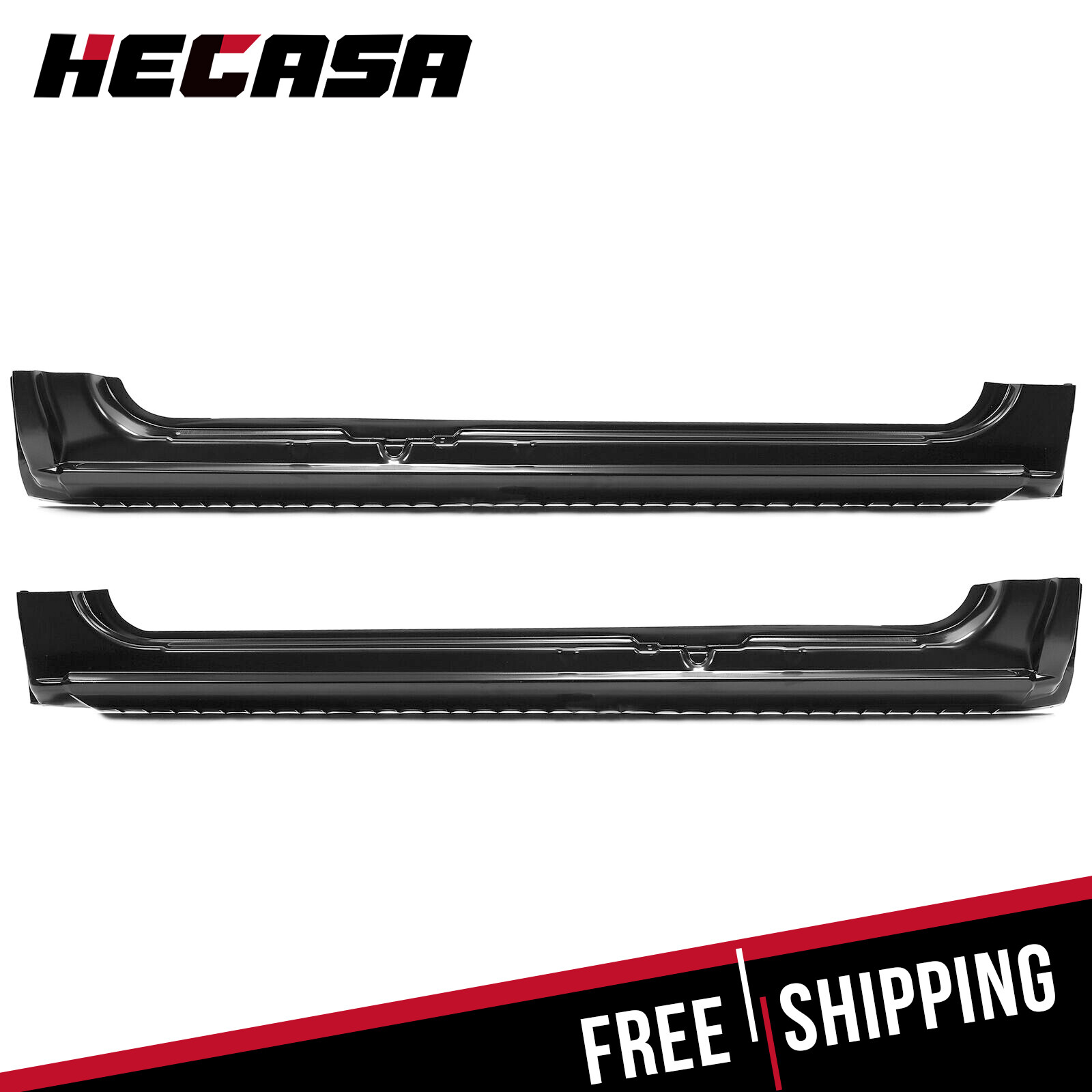 HECASA Rocker Panel For 99-07 GMC Sierra Chevy Silverado 4Door Extended Cab-PAIR