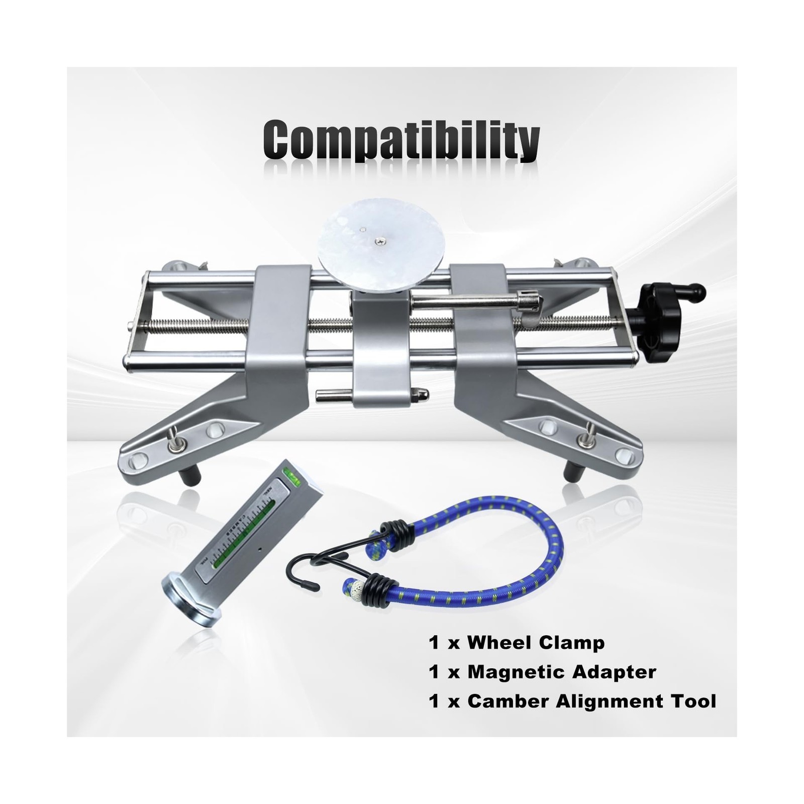 Wheel Alignment Tool - Camber - w/ Magnetic Adapter - For 11-25in