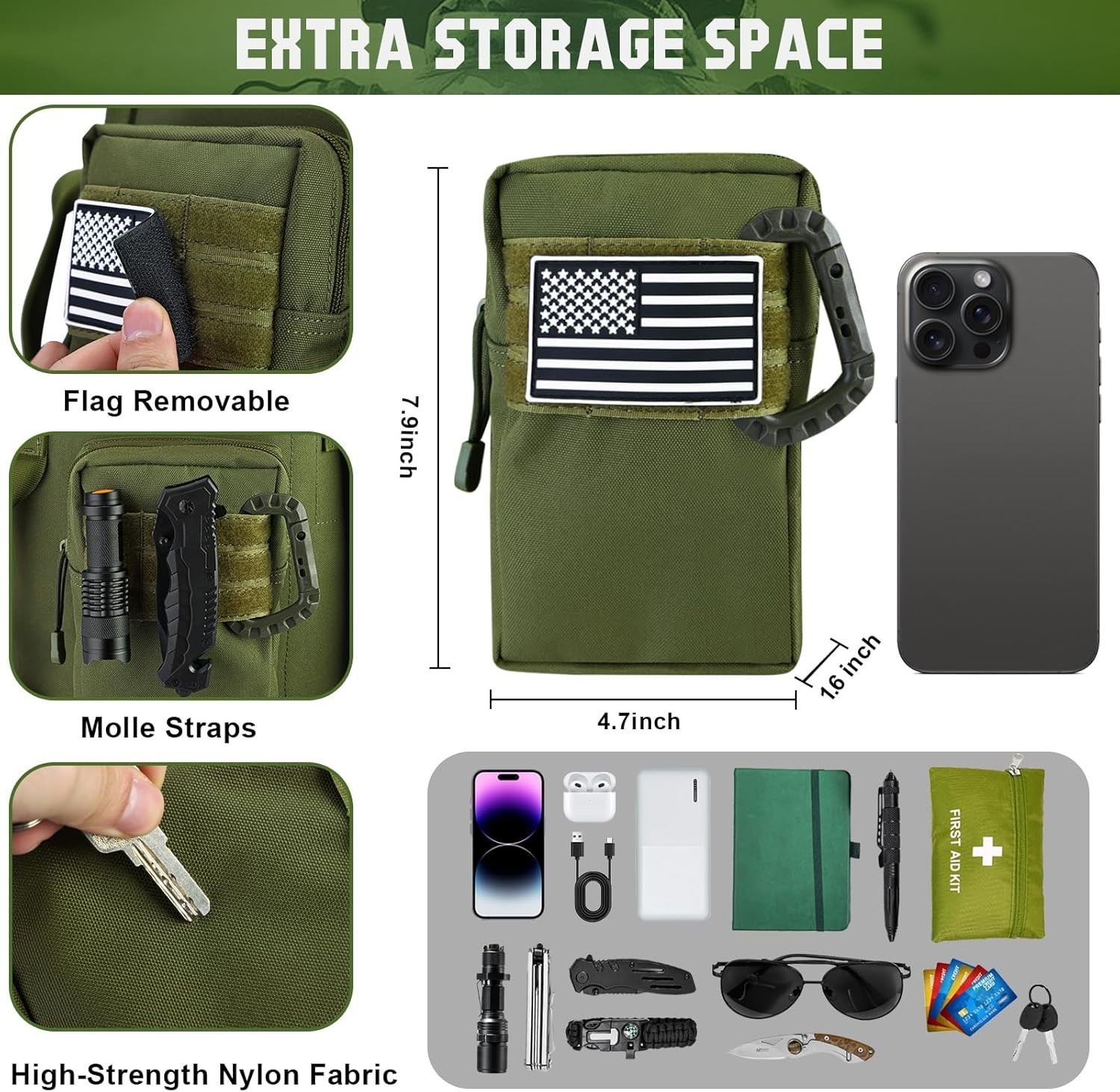 Durable 110L Military Duffle Bag - Comfortable Carry with Maximum Storage Space