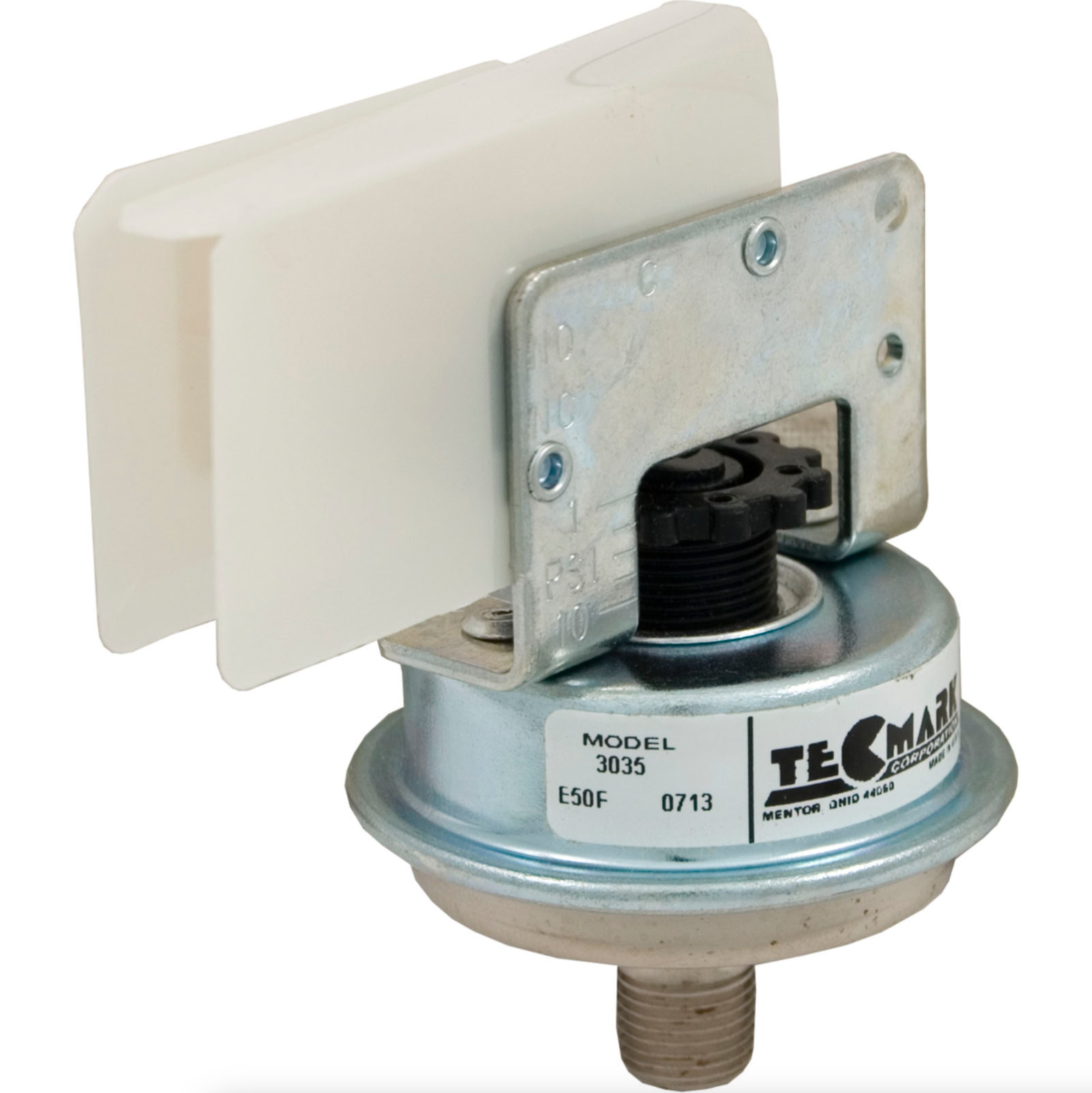 Pressure Switch 3035, 25A, Tecmark, 1/8"mpt, SPNO, 1-100 PSI