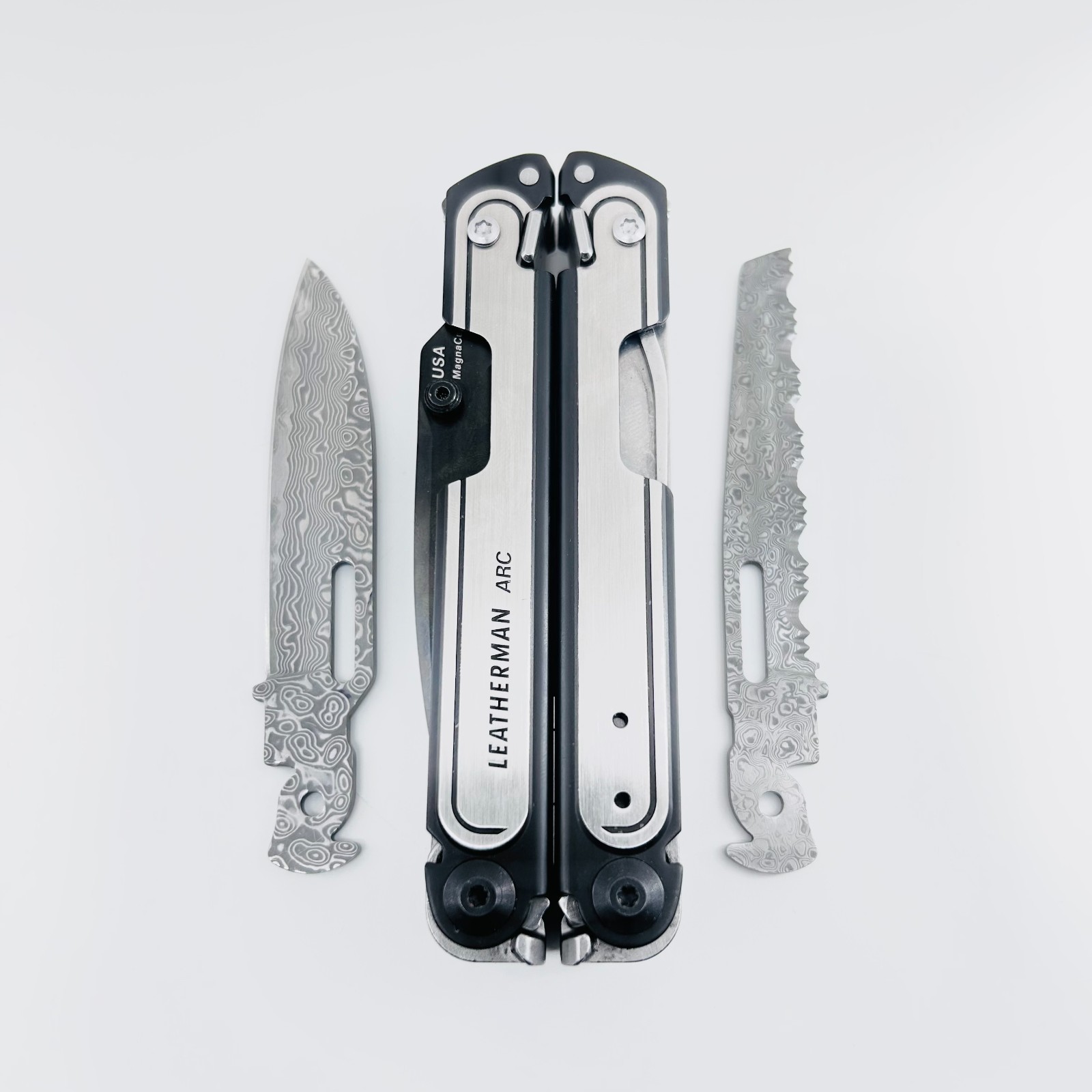 GearNexon VG10 Damascus Blade for Leatherman Multitool 60+ HRC | USA Stock